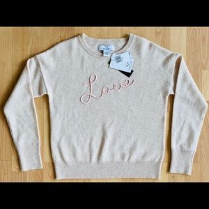 Cashmere Sweater Magaschoni Love Baby Pink M NWT